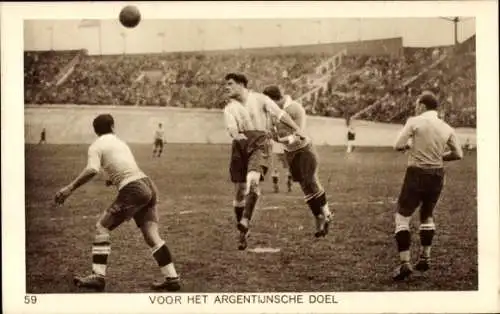 Ak Amsterdam, Olympische Spiele 1928, Fußball, Argentinien