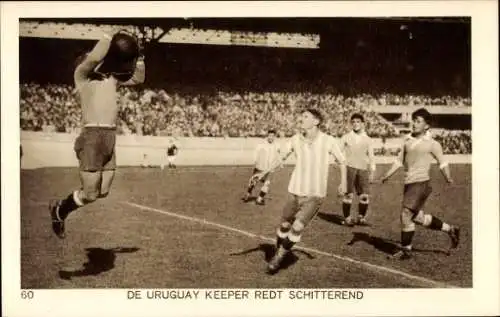 Ak Amsterdam, Olympische Spiele 1928, Fußball, Torhüter von Uruguay