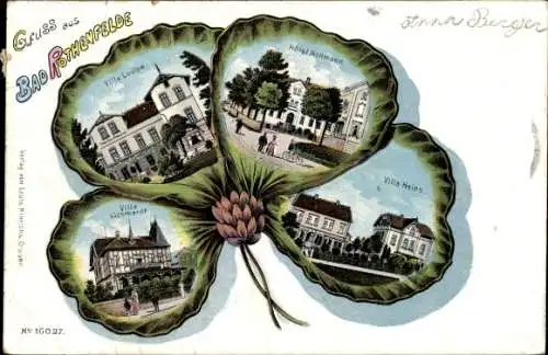 Kleeblatt Litho Bad Rothenfelde, Villa Heins, Hotel Nollmann, Villa Louise, Villa Lichthardt