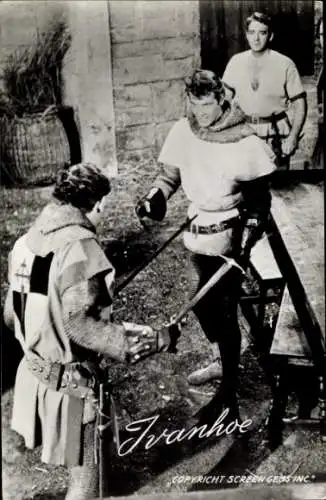 Ak Filmszene Ivanhoe, Schauspieler Roger Moore