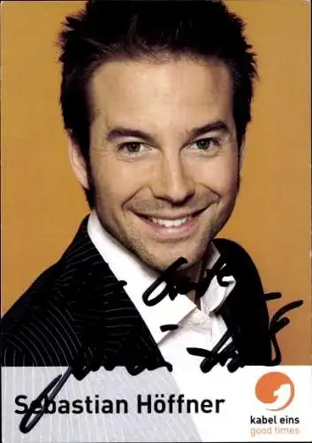 Ak Schauspieler Sebastian Höffner, Portrait, Autogramm