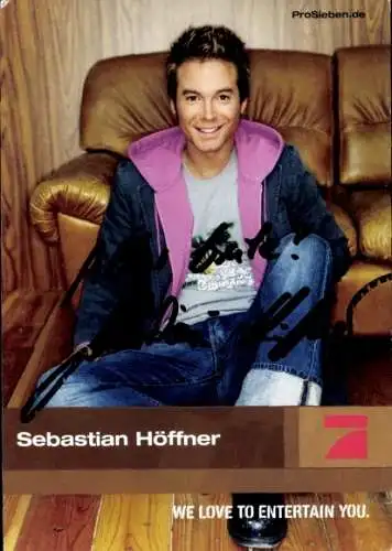 Ak Schauspieler Sebastian Höffner, Portrait, Autogramm
