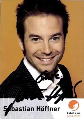 Ak Schauspieler Sebastian Höffner, Portrait, Autogramm