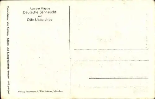Künstler Ak Ubbelohde, O., Heide-Einsamkeit, Deutsche Sehnsucht