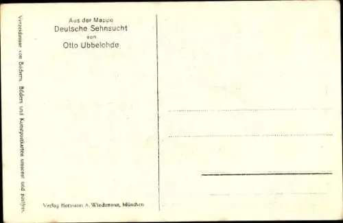 Künstler Ak Ubbelohde, Otto, In der Sommernacht, Deutsche Sehnsucht