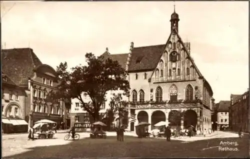 Ak Amberg in der Oberpfalz Bayern, Rathaus