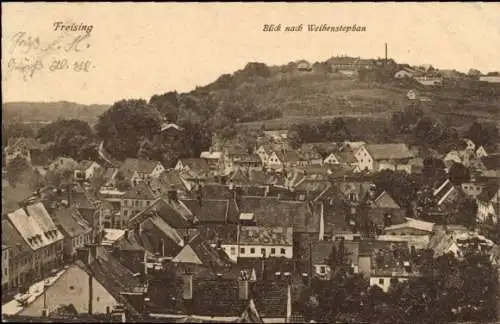 Ak Freising in Oberbayern, Blick nach Weihenstephan