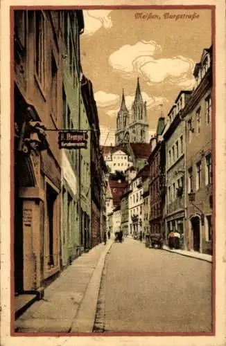 Ak Meißen an der Elbe, Burgstraße