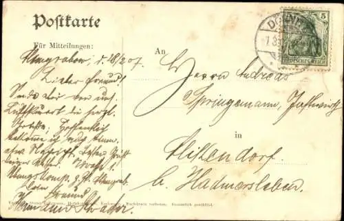 Ak Kaisermanöver, Kaiser Wilhelm II. mit seinem Stabe