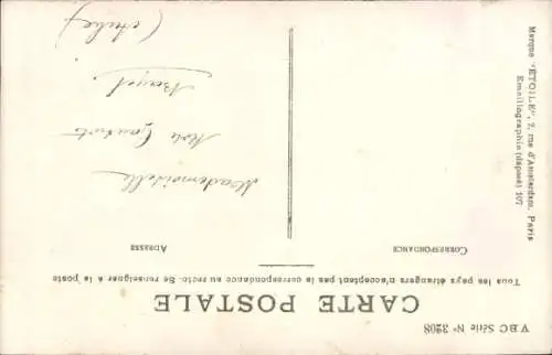 Ak Mädchen mit Strohhut und Blumen