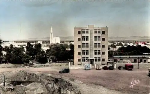 Ak Colomb Béchar Algerien, Gebäude und Kirche der Air France