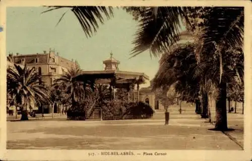 Ak Sidi Bel Abbès Algerien, Place Carnot