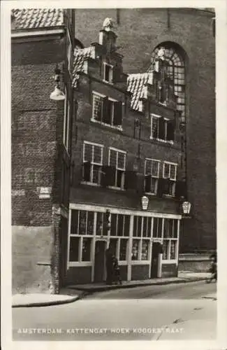 Ak Amsterdam Nordholland Niederlande, Kattengat Ecke Koogestraat