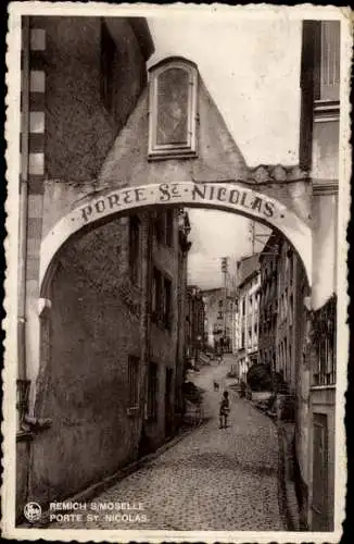 Ak Remich an der Mosel Luxemburg, Porte St. Nicolas