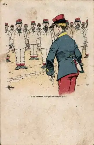 Künstler Ak Guillaume, Albert, Französische Soldaten