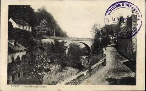 Ak Trier an der Mosel, Napoleonsbrücke