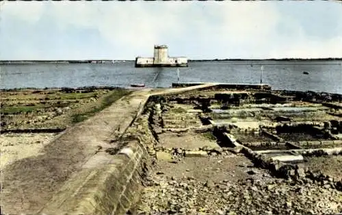 Ak Bourcefranc le Chapus Charente Maritime, Le Fort a maree basse