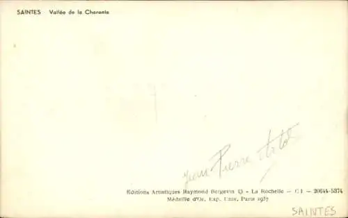 Ak Saintes Charente-Maritime, Vallee de la Charente