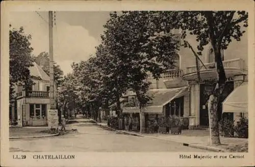 Ak Châtelaillon Charente Maritime, Hotel Majestic, rue Carnol