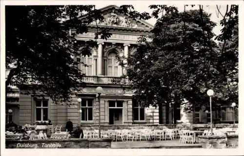 Ak Duisburg im Ruhrgebiet, Tonhalle, Tonhallen Gaststätte und Terrassen