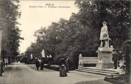 Ak Berlin Tiergarten, Siegesallee, Denkmal Großer Kurfürst