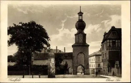 Ak Saalfeld in Thüringen, Das obere Tor