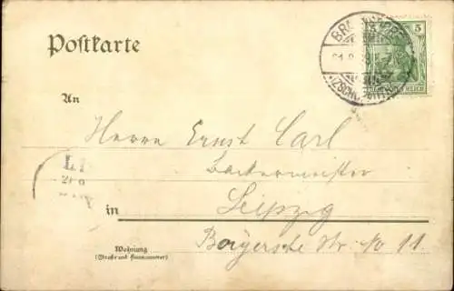 Ak Braunsdorf Niederwiesa Sachsen, Harrasfelsen im Zschopautal, Tunnel