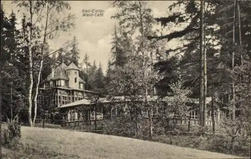 Ak Bad Elster im Vogtland, Wald-Café