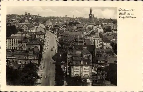 Ak Plauen im Vogtland, Totalansicht, Blick vom Rathausturm