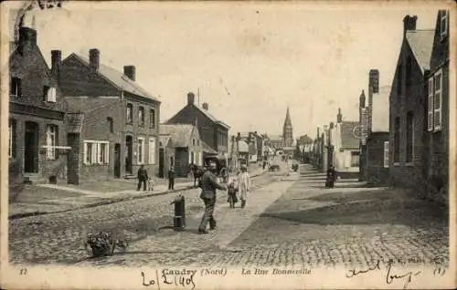 Ak Caudry Nord, La Rue Bonneville