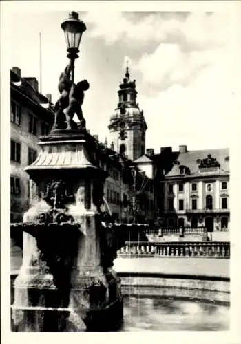 Ak Rudolstadt in Thüringen, Schloss Heidecksburg, Museum, Hof