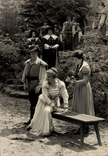 Ak Rathen an der Elbe Sächsische Schweiz, Felsenbühne, Freischütz