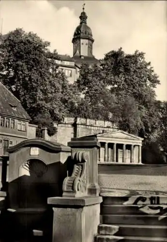 Ak Sondershausen im Kyffhäuserkreis Thüringen, Marktplatz, Schloss