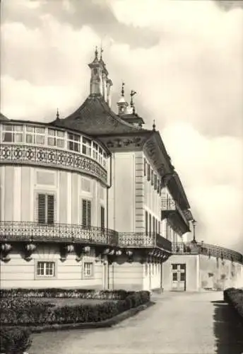 Ak Dresden Pillnitz, Schloss, Wasserpalais, Teilansicht Elbseite