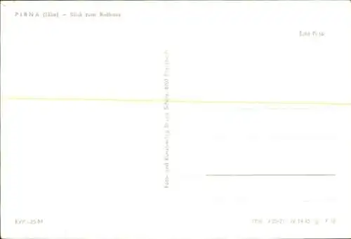 Ak Pirna an der Elbe, Rathaus