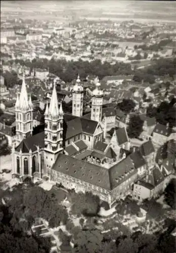 Ak Naumburg an der Saale, Dom, Fliegeraufnahme