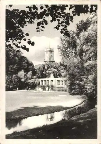 Ak Berlin Schöneberg, Stadtpark, Rathaus Turm