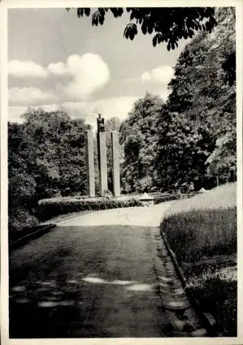 Ak Hagen in Westfalen, Stadtpark, Denkmal