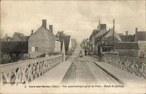 Ak Lury sur Arnon Cher, Brücke, Route de Quincy