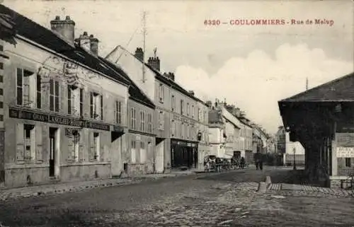 Ak Coulommiers Seine et Marne, Rue de Melun