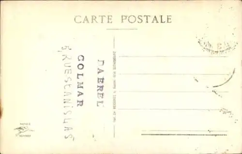 Ak Colmar Kolmar Alsace Haut Rhin, La Lauch, Pont