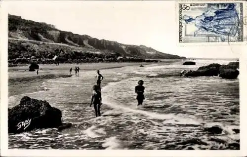 Ak Houlgate Calvados, Les Rochers aux Moules