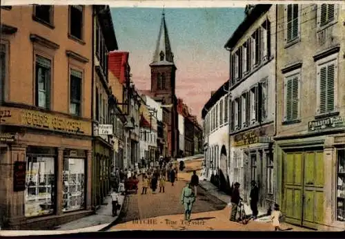 Ak Bitche Bitsch Lorraine Moselle, Rue Teyssier