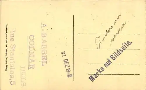 Ak Saint Quentin Aisne, Rathausplatz