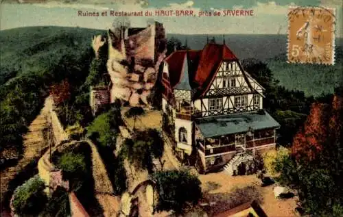 Ak Saverne Zabern Alsace Bas Rhin, Château du Haut-Barr, Château de Hohbarr