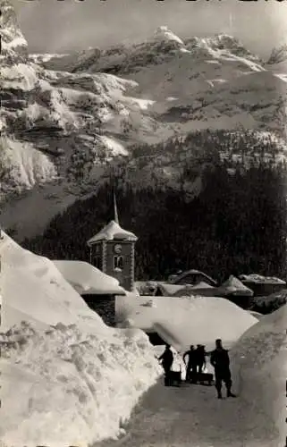 Ak Pralognan la Vanoise Savoie, Kirche