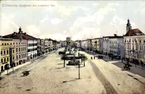Ak Tittmoning in Oberbayern, Stadtplatz, Laufener Tor