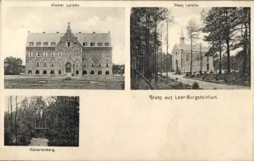 Ak Leer Burgsteinfurt Steinfurt im Münsterland, Kalvarienberg, Kloster Loretto, Haus Loretto