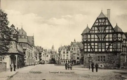 Ak Gießen an der Lahn Hessen, Landgraf Philippsplatz