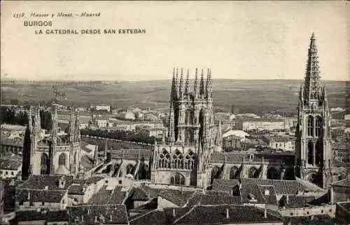 Ak Burgos Castilla y León, Die Kathedrale von San Sebastian